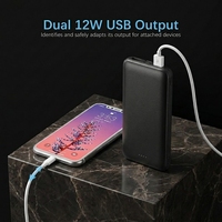 Batteries externes portables de haute qualité 10000mAh, double port USB, charge rapide, batterie externe 20000mAh, batterie externe 5000mAh