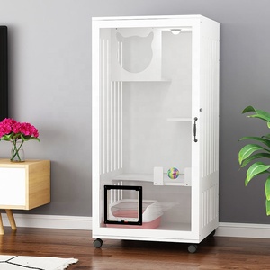 Fabrika toptan lüks ahşap kedi evi büyük kedi yatak kedi Hous kapalı özelleştirebilirsiniz - Product Image 6