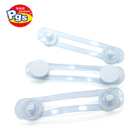 Loquet multi-usages en plastique LH02 2 pièces, transparent, sécurité bébé, verrouillage d'angle pour armoire, loquet de tiroir