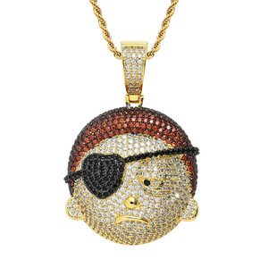 Collana Classica Anime Rick and Morty con Ciondolo Avatar di Morty, Micro Zirconi, Gioielli Hip Hop, Regalo per Feste - Product Image 4