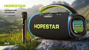 Altavoz Karaoke Portátil HOPESTAR A65 Original con Micrófono, 300w de Alta Potencia, Resistente al Agua, con Micrófono y Bluetooth - Product Image 6