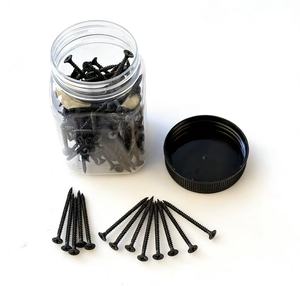 150 vis à cloison sèche industrielles à oxyde noir, autotaraudeuses, phosphatées, à filetage fin - Product Image 1