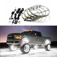 Feux LED étanches bicolores à quatre rangées (15/17) et cinq rangées Plug & Play pour jantes de camion, voiture, VTT, tout-terrain, SUV