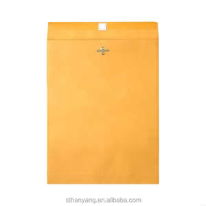 10X13 Cierre Kraft Sobre Reutilización Bolsa de archivo de papel amarillo Embalaje de postal liso para escuela Oficina Almacenamiento Correo - Product Image 6
