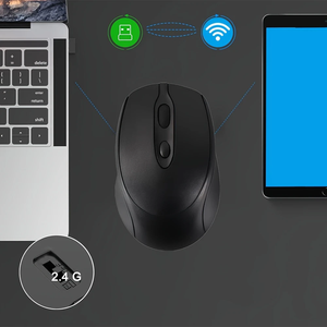 Ergonomic 1600DPI quang học không dây RGB Backlit Chuột chơi game có thể sạc lại 2.4GHz bt5.2 3D phong cách 4 nút cho MacBook máy tính bảng 2022 - Product Image 4