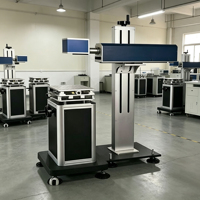 Graveur laser UV CNC programmable Tianhong pour le marquage de colonnes de flacons cosmétiques, refroidi par eau