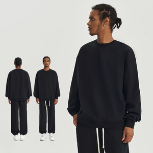 יוניסקס 450g כבד משקל pullover ירידה בכתף סווטשירטים בגודל יתר בתוספת גודל מזדמנים גברים מזדמנים גברים גברים מזדמנים - Product Image 4