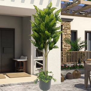 Cây thông bonsai nhân tạo trong nhà chất lượng cao, làm thủ công riêng lẻ, mang lại vẻ đẹp và sự đơn giản. - Product Image 1