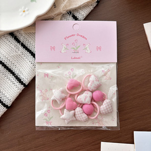Joli élastique à cheveux fait main pour enfants, motif <span class=keywords><strong>pouce</strong></span>, pour filles - Product Image 5