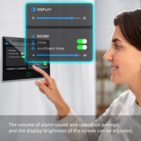 Sistem Keamanan Rumah Nirkabel WiFi 4G Tuya Smart dengan Panel Sentuh 7 inci, Sirine Terintegrasi, dan Sensor Gerak Pintu FSK