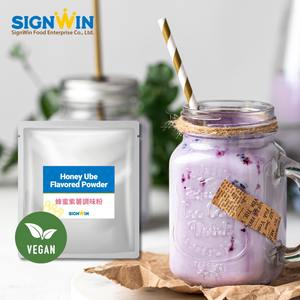 Poudre concentrée de miel d'ube à texture lisse, facile à préparer, polyvalente pour de multiples applications, idéale pour la préparation de thé glacé. - Product Image 1