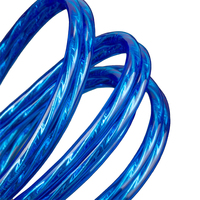 Haut de gamme Transparent Bleu 2RCA Mâle Double RCA Cordon Paire Torsadée Câble D'interconnexion pour TV DVD CD Amplificateur Platine Moniteur