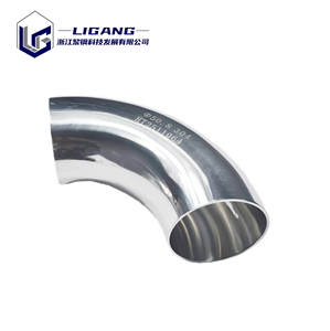 Ultra-Higiénico 90 °   Codo <span class=keywords><strong>de</strong></span> Soldadura <span class=keywords><strong>de</strong></span> Acero Inoxidable 316L Pulido a Espejo para Tuberías Farmacéuticas y Biotecnológicas - Product Image 2