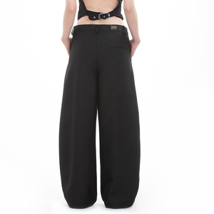 <span class=keywords><strong>Pantaloni</strong></span> Vintage 2026 a Gamba Larga, Stile Retrò Casual, Tinta Unita, Taglio Dritto <span class=keywords><strong>con</strong></span> <span class=keywords><strong>Pieghe</strong></span> - Product Image 2