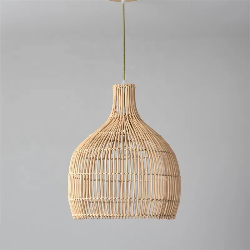 HITECDAD Factory Wholesale High Quality Hot Trend Decoration Rattan Lamp Shade Unique Natural Full Option Of Ceiling Lampshade