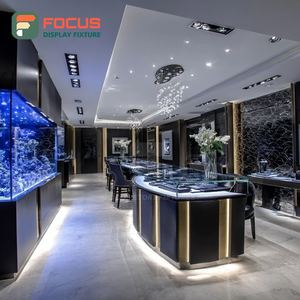 Sistema de Exhibición de Joyería de Lujo, Vitrina de Vidrio con Marco Metálico para Tiendas de Marca - Product Image 6