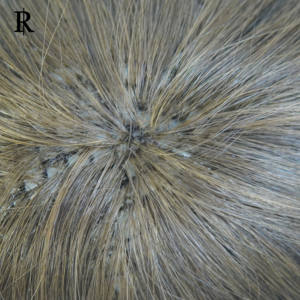 Rich Hair-Fish Net Toupee con cutícula alineada Invisible Advantage Straight Wave Style Fish Net Design Chinese Oirgin - Product Image 4