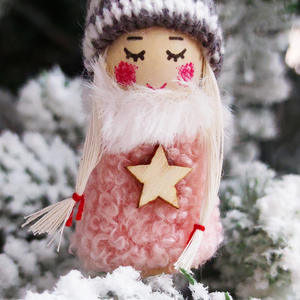 Nuevas Decoraciones Navideñas, Ángeles Tejidos, Muñecos Tejidos Colgantes para Niños y Niñas, Decoración para Árbol de Navidad y Armario - Product Image 3