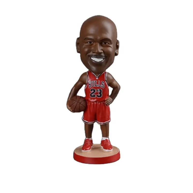 Personnalisé célèbre joueur de basket-ball artisanat NBA sport Bobblehead décoration de la maison Michael résine moderne Europe Figurine étoile 7-15 jours