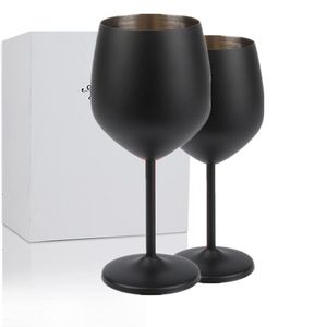 Copa de <span class=keywords><strong>Vino</strong></span> Tinto de Acero Inoxidable 18/8 de Pared Simple Irrompible de 18 oz, Color Oro Rosa, con Tallo, Copas de Gran Capacidad, Copas de Metal - Product Image 6