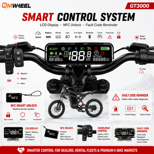 มอเตอร์ไซค์วิบาก QMWHEEL GT3000 สำหรับขับขี่ออฟโรด พร้อมแบตเตอรี่ 52V 31.5Ah, จักรยานยนต์วิบากสำหรับผู้ใหญ่ จำหน่ายโดยตัวแทนจำหน่าย V20/GT3000 QMWHEEL - Product Image 4