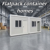 Maisons conteneurs modulaires préfabriquées démontables portables de 10, 20 et 40 pieds pour jardins, hôtels, chambres et salons