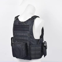 Gilet tactique camouflage sur mesure à dégagement rapide, porte-plaques rigide imperméable avec empiècements en maille pour l'entraînement sur le terrain