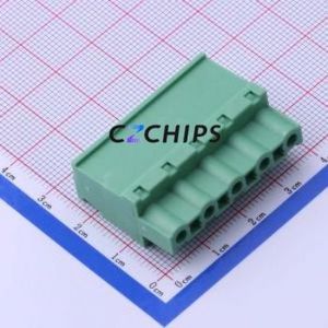 DB2EKA-7.62-5P-GN-S Plug-in Terminal Block P=7.62mm Connector Male Plug 1x5P 7.62mm Green - Product Image 2
