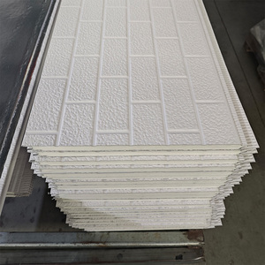 Panneau mural isolant en polyuréthane résistant à l'humidité, plaque sandwich en aluminium PU, maison préfabriquée extérieure, atelier - Product Image 1