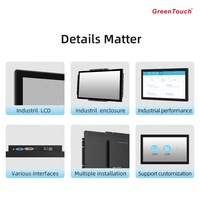 Nouvel écran tactile capacitif TFT LCD DVI de 21,5 pouces, PC industriel embarqué, 10 kiosques, HMI, ATM, distributeur automatique