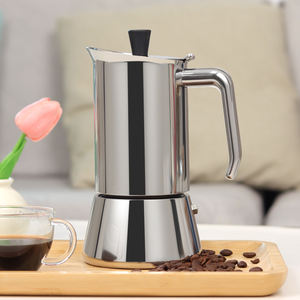 หม้อต้มกาแฟมอคค่าพ็อตสแตนเลส พร้อมวาล์วนิรภัยและด้ามจับทนความร้อน - Product Image 1