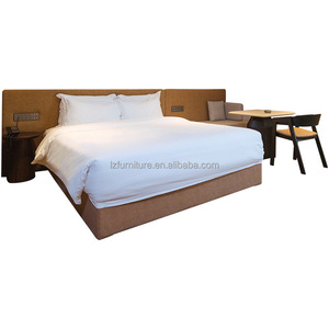 <b>Cheap</b> Hotel King Bed Set Complete Bedroom Furniture With Wood Frame Upholstered Headboard <b>Sofa</b> Table Chair Mattress & Bed sheets - Product Image 1