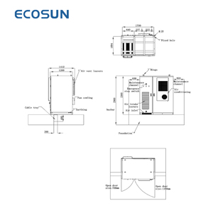 ESCOSUN 125KW 253kWh <span class=keywords><strong>LiFePO4</strong></span> 야외 캐비닛 ESS 공랭식 온/오프 그리드 고전력 역률 1 - Product Image 2