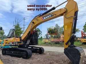 รถขุดมือสอง Sany SY305H 30 ตัน ระบบไฮดรอลิก พร้อมเครื่องยนต์และปั๊มเดิมๆ ได้รับการรับรองมาตรฐาน CE เครื่องจักรก่อสร้างสำหรับงานขุด  มีสินค้าในสต็อก - Product Image 1