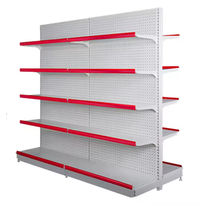 Estantería de exhibición de acero de doble cara Sanyang, góndolas modernas apilables para supermercados y tiendas de comestibles - Product Image 1