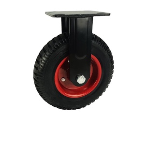 Hoch leistungs gummi Voll stahl Core Caster 5 6 8 Zoll drehbare Trolley Wheels Hochwertige Industrie rollen - Product Image 2