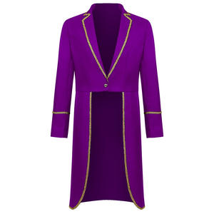 Gran oferta Vintage Tailcoat Halloween Medieval Retro disfraz medio largo Punk hombres oro recortado esmoquin carnaval fiesta <span class=keywords><strong>ropa</strong></span> - Product Image 5