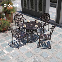Chaise en aluminium moulé Loisirs Jardin Extérieur Villa en plein air Balcon Table et chaise Crème solaire imperméable