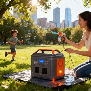 Station d'alimentation portable LiFePO4 2 AC220V50Hz 4 DC12V10A 3 USB5V3A 1 Type-C18W Lumière LED Entrée 18V/14.6V - Product Image 6