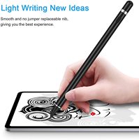 Pena Stylus Layar Sentuh Kapasitif Aktif untuk Pencil & iPad, Logam Plastik, Daya Tahan Baterai 12-18 Jam, Kompatibilitas Universal