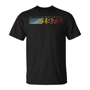 T-shirt per il 50° anniversario del 1975, design vintage a tema spaziale - Product Image 2