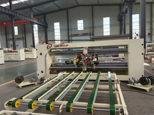 Yike nhóm YK-4500 đôi mảnh bán tự động khâu máy hộp sóng đóng đinh engraradora de <span class=keywords><strong>2</strong></span> bao bì tạo thành máy - Product Image 4