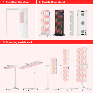 Motorizado de Cuerpo Completo 400W 360 °   Soporte Giratorio de Diseño Horizontal con Ruedas de Montaje Universales, Panel de Terapia de Luz Roja LED - Product Image 2