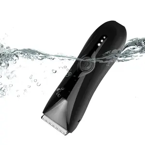 IPX5 Waterproof Replaceable BallsSafe Ceramic Head Blade Shaver Electric Groin Body Hair Trimmer Groomer Mens Sensitive Regions