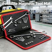 Tapis magnétique flexible double face de qualité industrielle, plateau magnétique puissant pour la réparation automobile, le maintien des pièces et des fixations automobiles