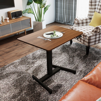 Bureau électrique à hauteur réglable à une seule jambe, un moteur, table basse mobile