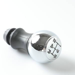 Pommeau de levier de vitesse de voiture, lettrage noir électroplaqué, compatible Peugeot, design ergonomique - Product Image 3