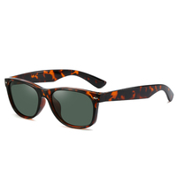 Lunettes de soleil vintage noires pour hommes, carrées, pour la pêche, la conduite, le sport, rétro, avec logo personnalisé, de marque, lunettes de créateur