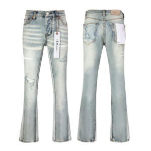 Jeans de marque de luxe de qualité supérieure, jeans en denim déchiré stretch hip-hop, streetwear, jeans <span class=keywords><strong>trompette</strong></span> pour hommes - Product Image 5