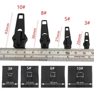 Deepeel ZT134 Sewing Accessories Zip Repair Zipper Slider Bag Clothing Zippers Pull For Nylon Zipper